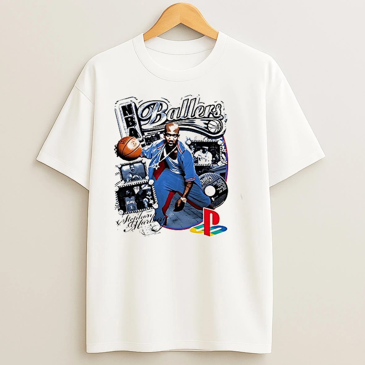 Premium Nba Ballers Stephon Marbury Ps2 Live The Fantasy Life Style Of An Nshirts