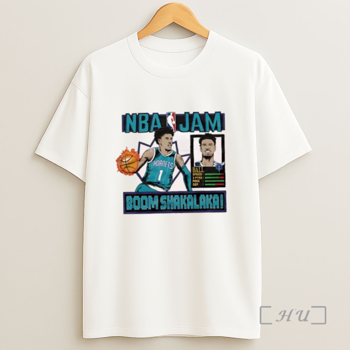 Premium Nba Jam Hornets Lamelo Ball Boom Shakalaka Sweatshirt Tee Shirt