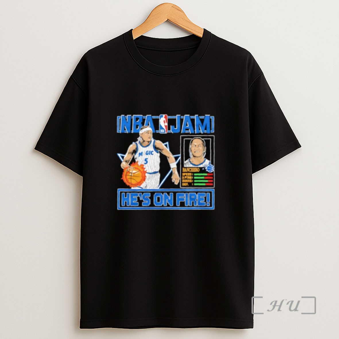 Premium Nba Jam Magic Paolo Banchero Hes On Fire Sweatshirt Tee Shirt