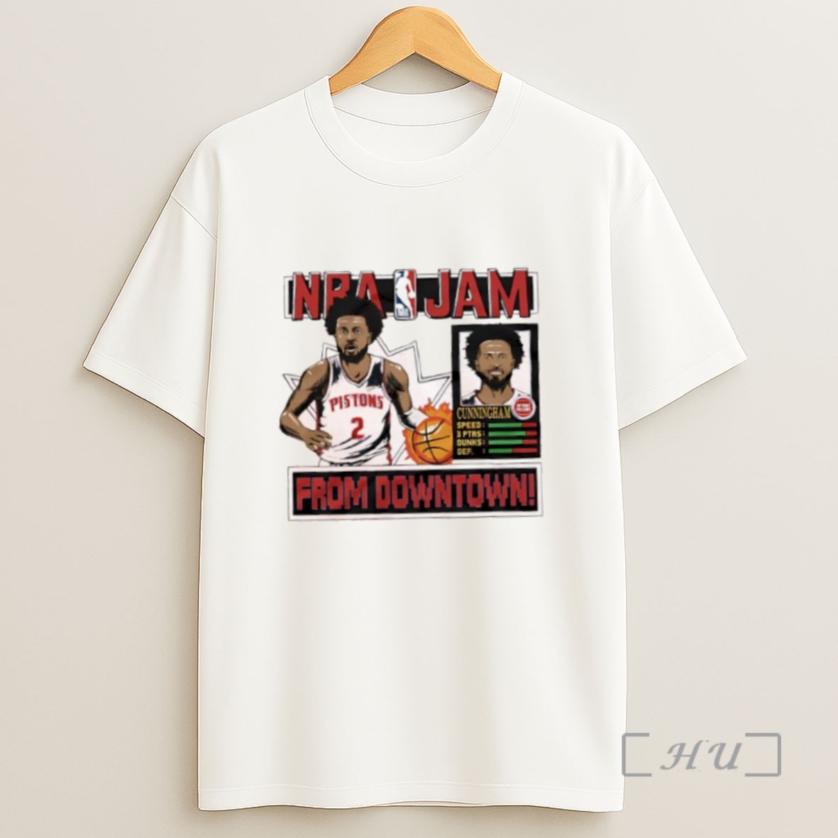 Premium Nba Jam Pistons Cade Cunningham From Downtown Sweatshirt Tee Shirt