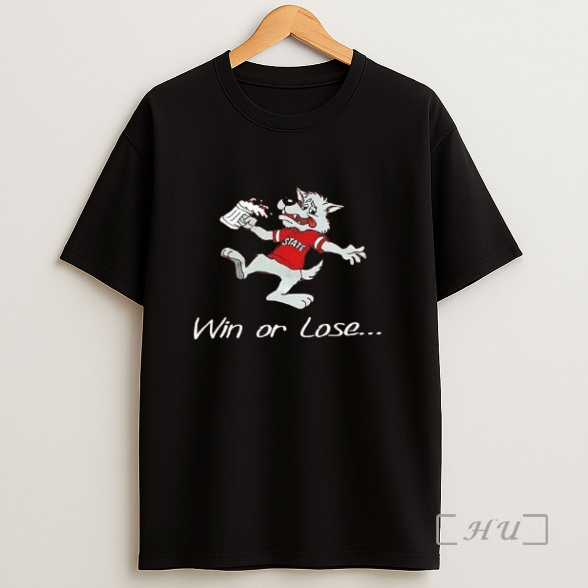 Premium Nc State Wolfpack Win Or Lose We Still Booze Go State 2 Sided Sweatshirt Tee Shirt