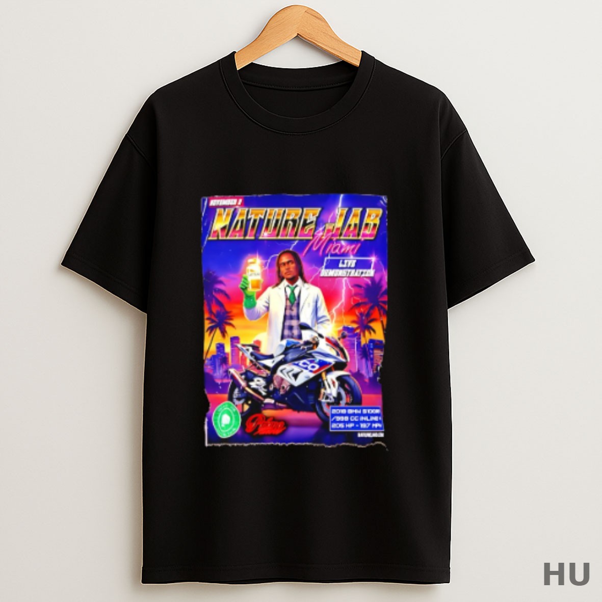 Premium Naturejab X Miami Live Demonstration Graphic T Shirt Sweatshirt Tee