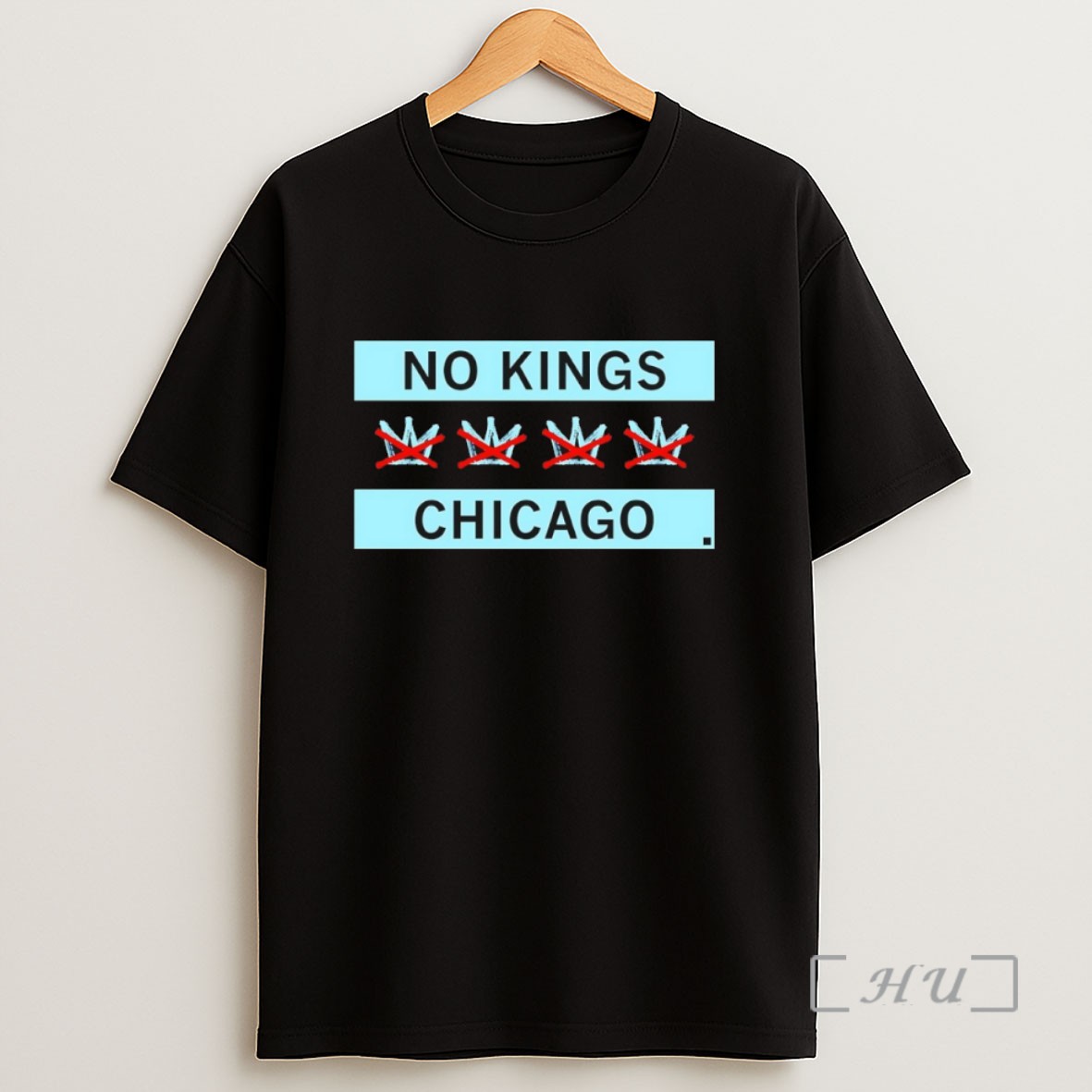 Premium No Kings Chicago Flag Sweatshirt Tee Shirt