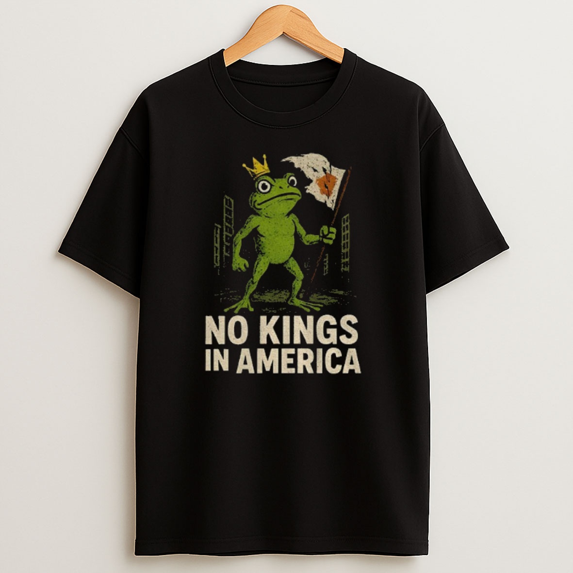 Premium No Kings In America Frog Sweatshirt Tee