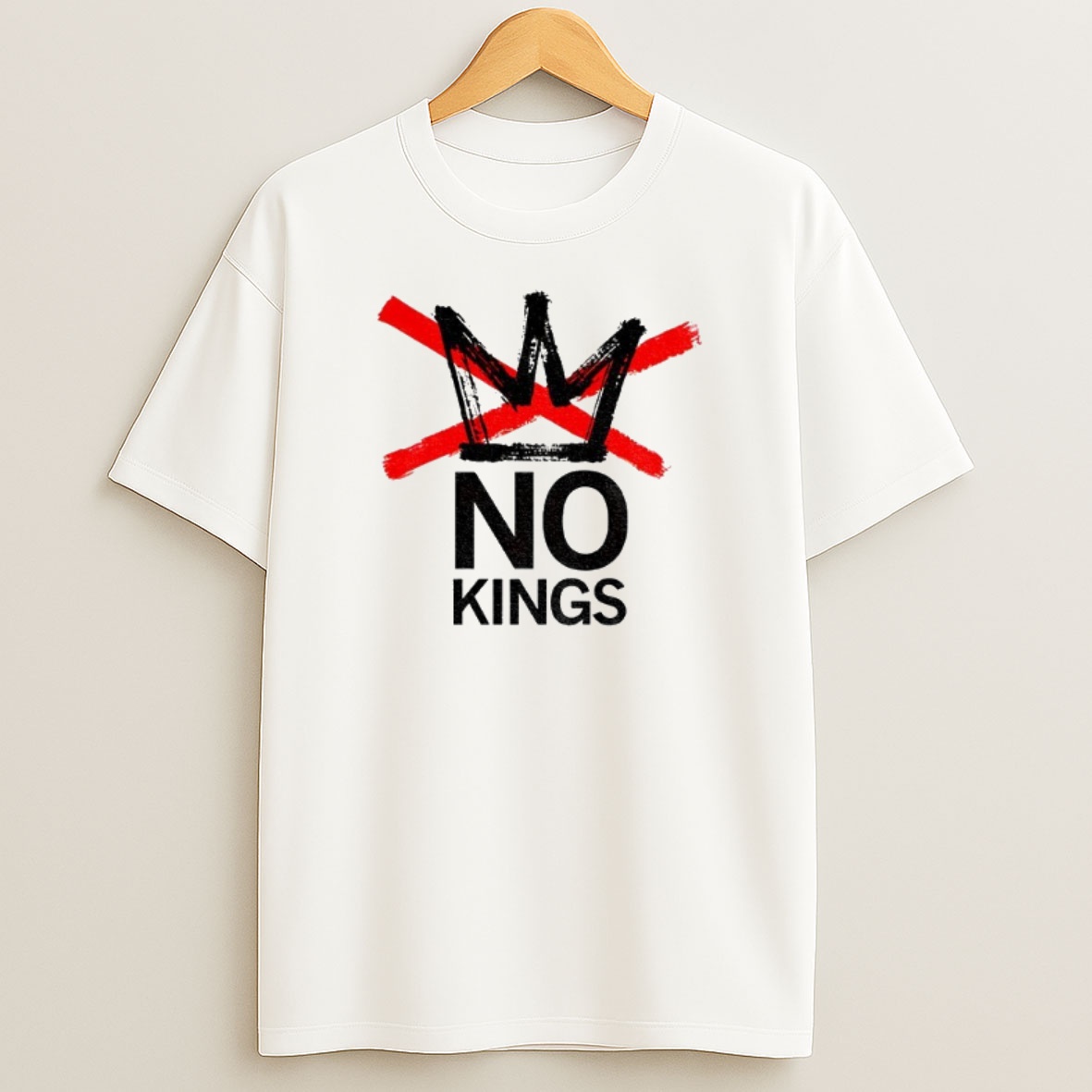 Premium No Kings Anti Trump Logo Gold Funny Sweatshirt Tee