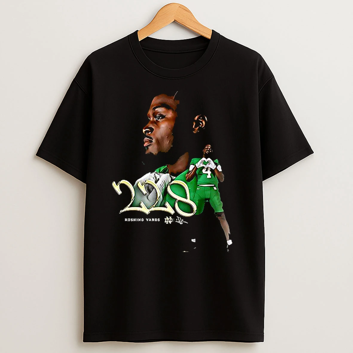 Premium Notre Dame Fighting Irish Jeremiyah Love Career High 228 Rushing Yards Signature Shirts