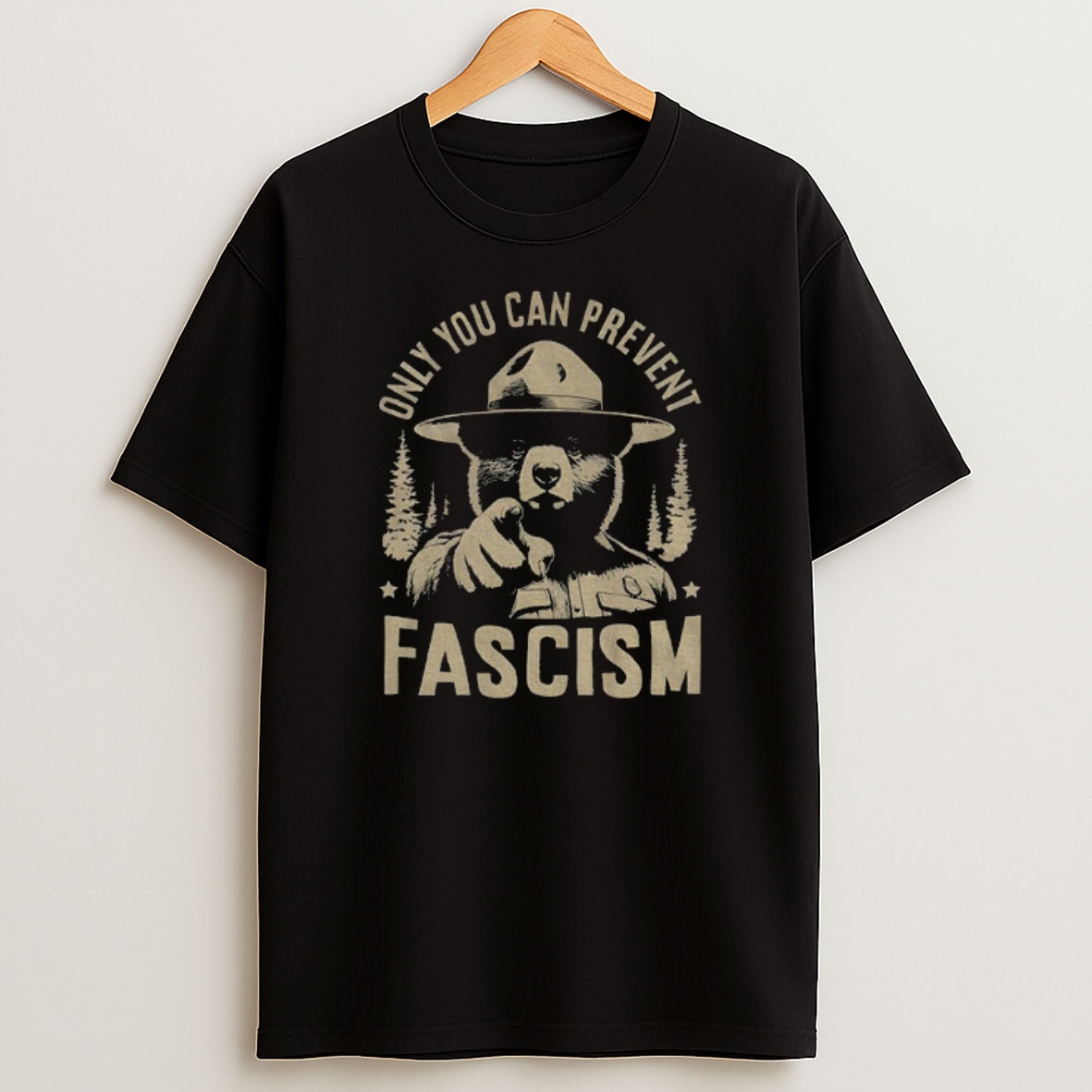 Premium Only You Can Prevent Fascism National Park Bear Sweatshirt Tee