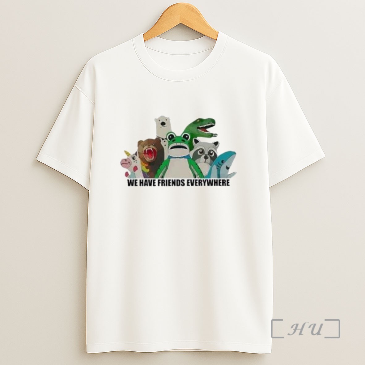 Premium Portland Frog We Have Friends Everywhere Sweatshirt Tee Shirt