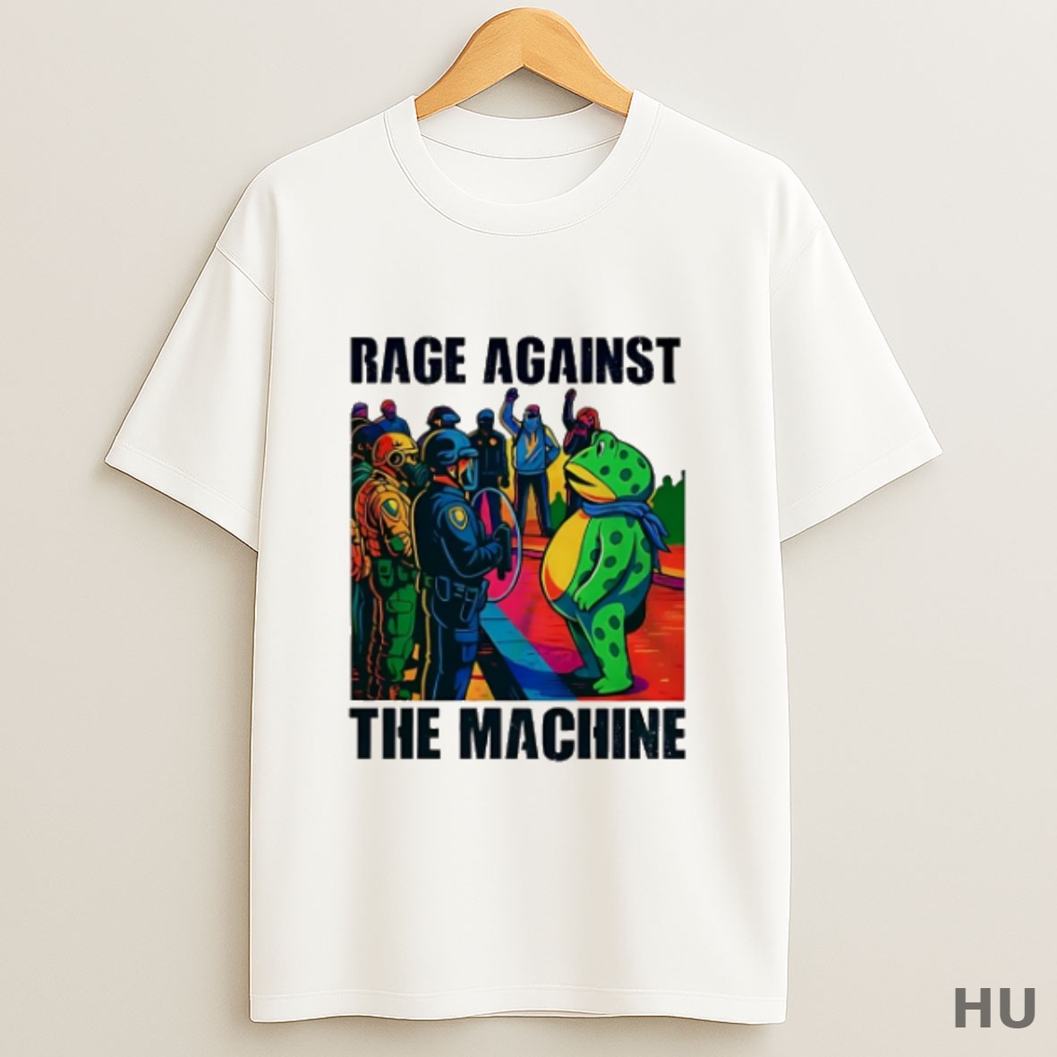 Premium Rage Against The Machine Frog T Shirt Sweatshirt Tee