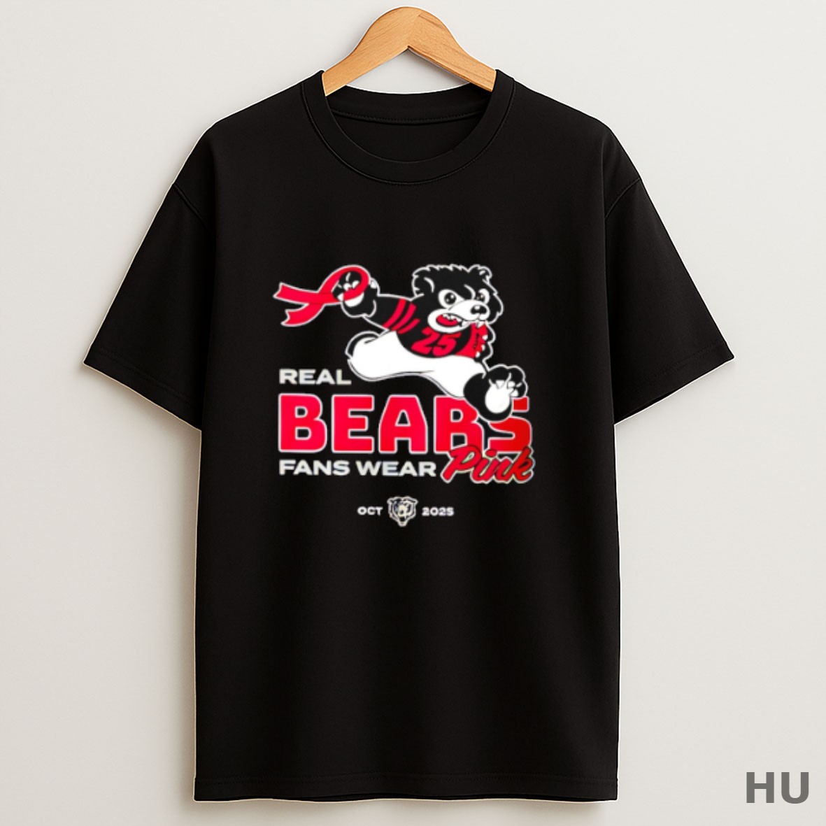 Premium Real Bears Fans Wear Pink T Shirt Sweatshirt Tee