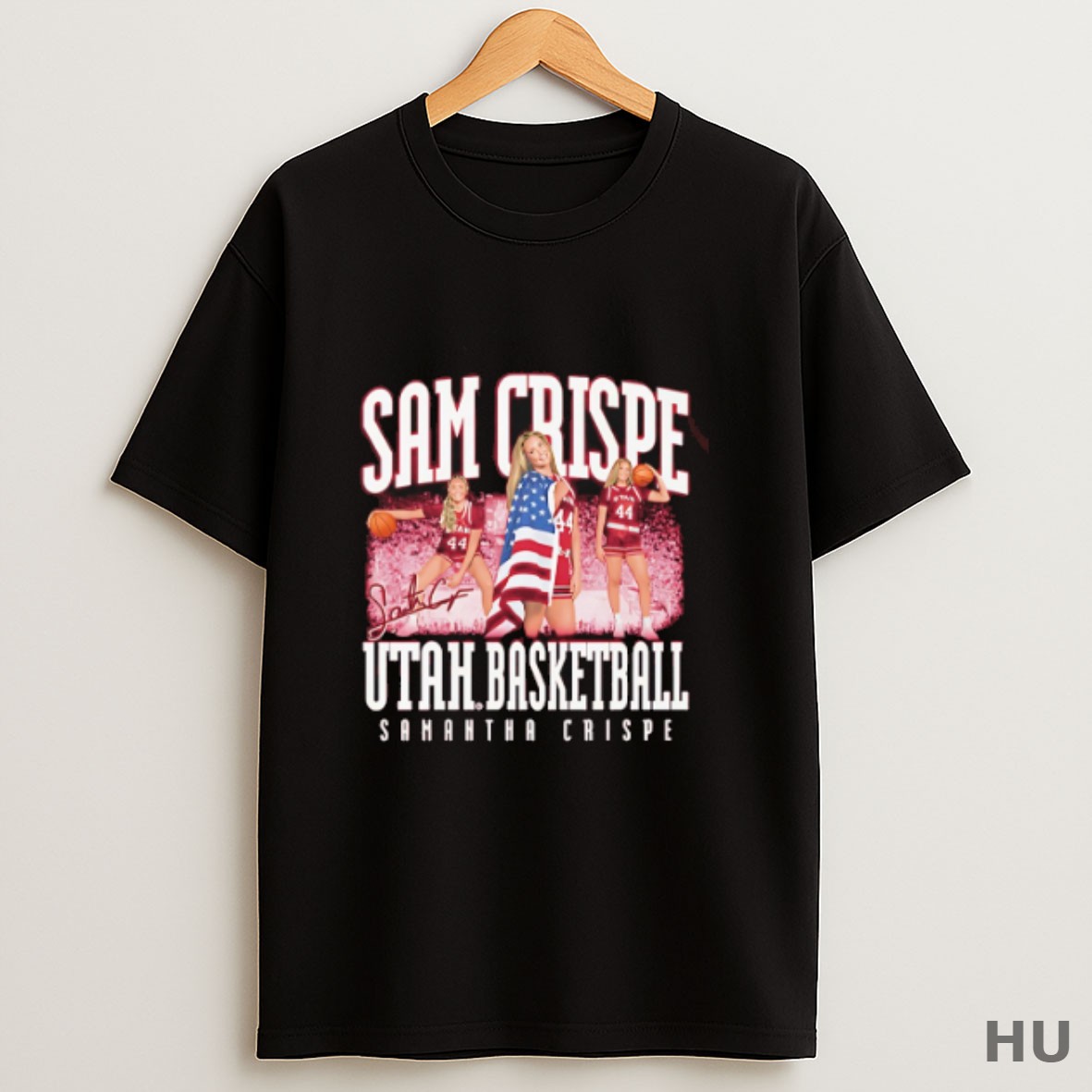 Premium Sam Crispe Utah Utes Illustrated T Shirt Sweatshirt Tee