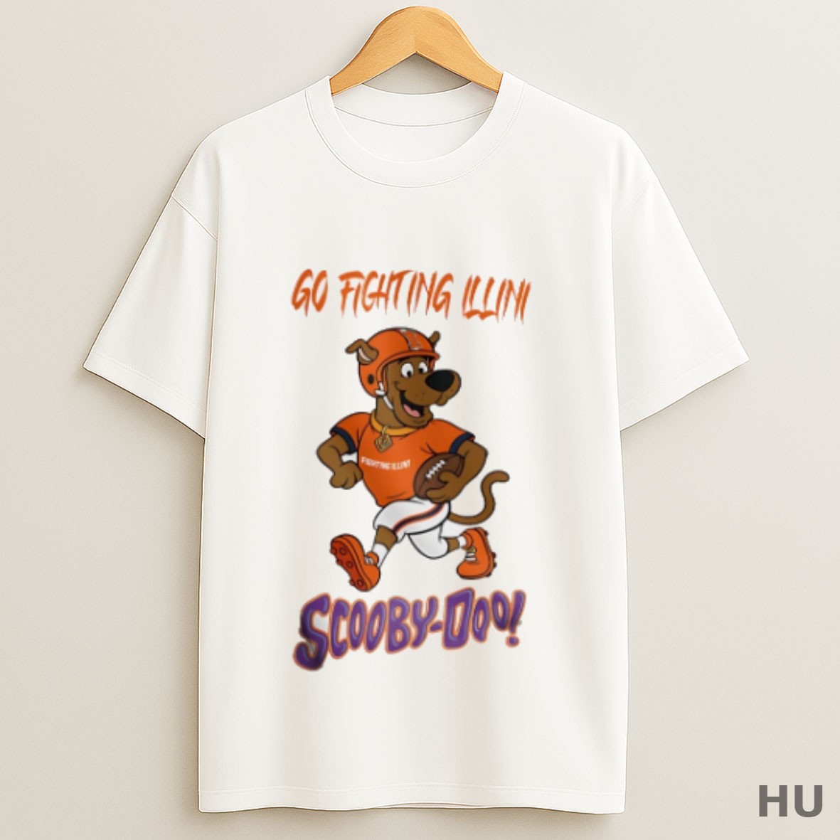 Premium Scooby Doo X Illinois Fighting Illini Go Illini Cartoon T Shirt Sweatshirt Tee