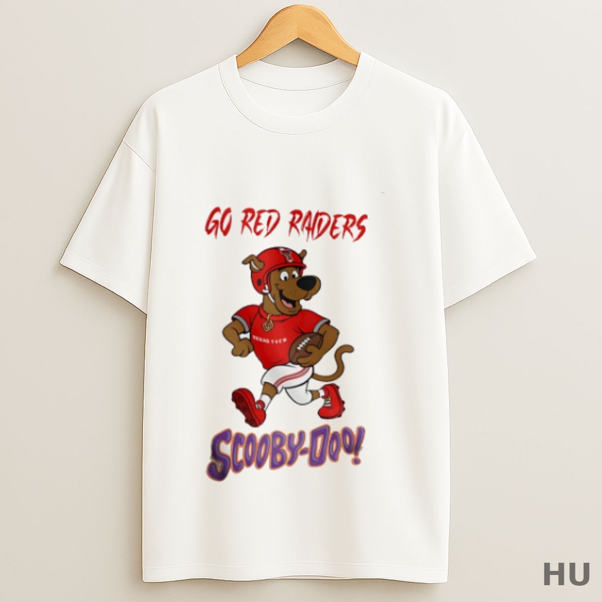 Premium Scooby Doo X Texas Tech Red Raiders Go Red Raiders Cartoon T Shirt Sweatshirt Tee