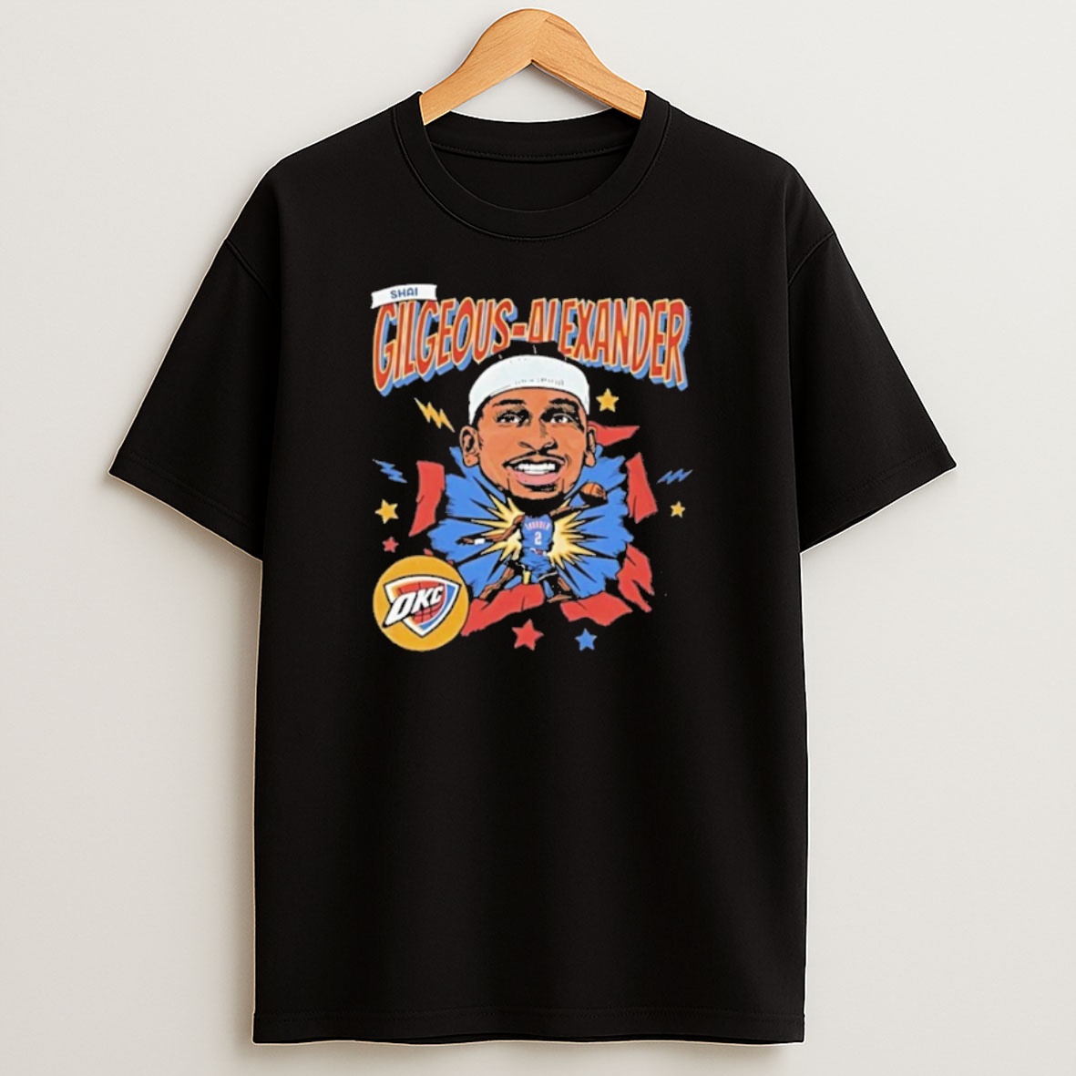 Premium Shai Gilgeous Alexander Oklahoma City Thunder Caricature Comic Sweatshirt Tee