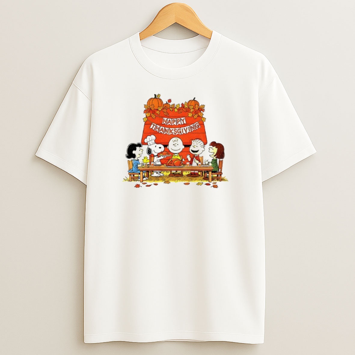 Premium Snoopy Thanksgiving Peanuts Fall Cartoon Sweatshirt Tee