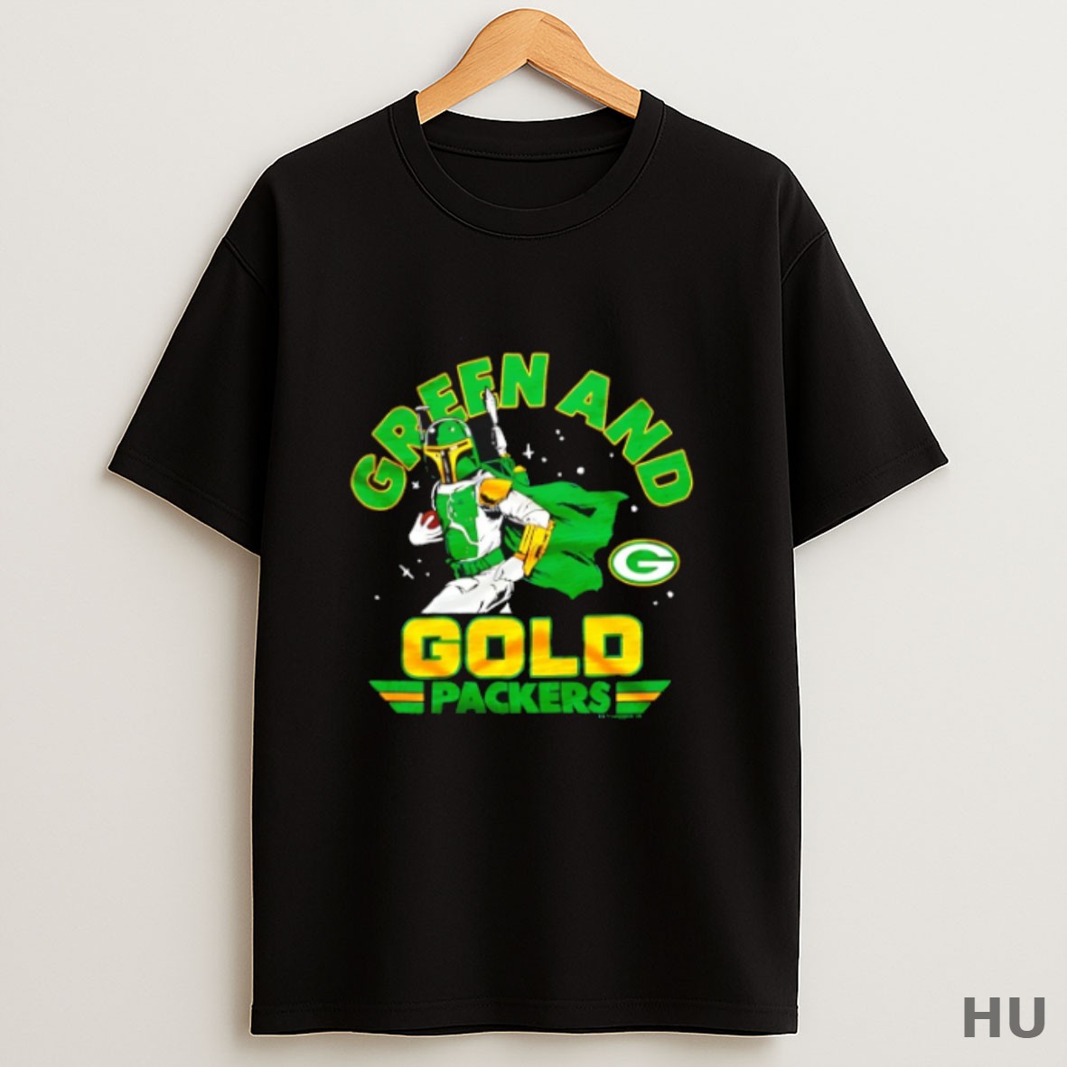 Premium Star Wars X Green Bay Packers Green And Gold Packers Dark Side T Shirt Sweatshirt Tee