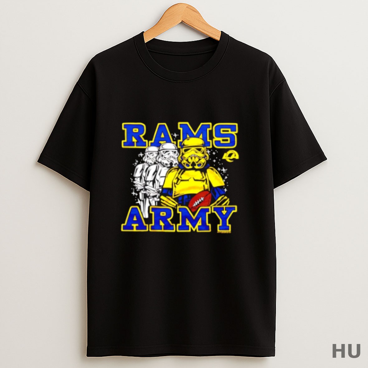 Premium Star Wars X Los Angeles Rams Army Dark Side T Shirt Sweatshirt Tee