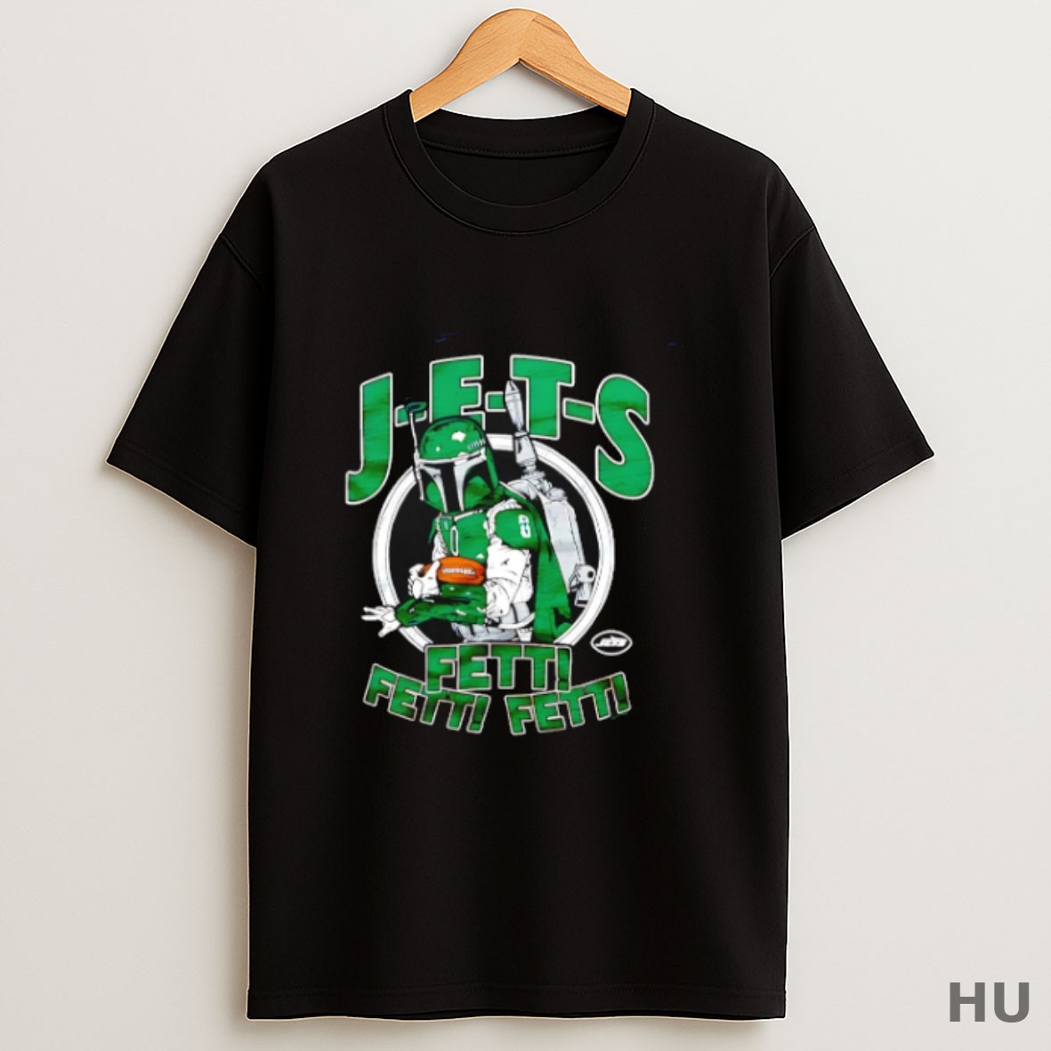 Premium Star Wars X New York Jets Fett Dark Side T Shirt Sweatshirt Tee