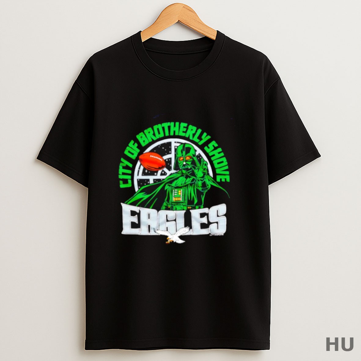Premium Star Wars X Philadelphia Eagles City Of Brotherly Shove Dark Side T Shirt Sweatshirt Tee