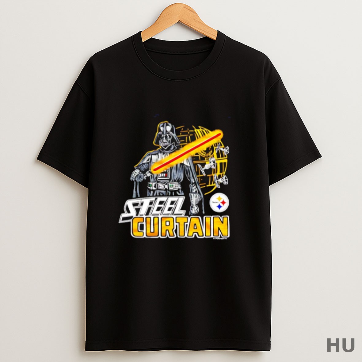 Premium Star Wars X Pittsburgh Steelers Steel Curtain Dark Side T Shirt Sweatshirt Tee