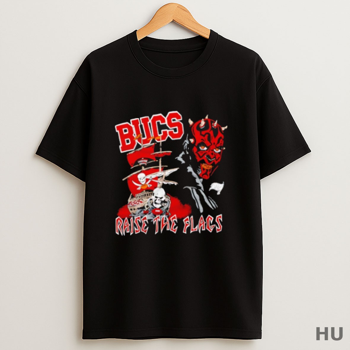 Premium Star Wars X Tampa Bay Buccaneers Dark Side Raise The Flags T Shirt Sweatshirt Tee