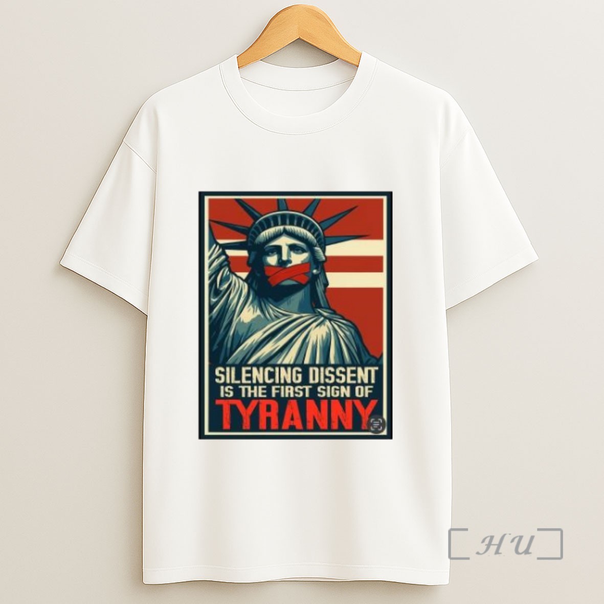 Premium Statue Of Liberty Silencing Dissent Is The First Sign Of Tyranny 2025 Sweatshirt Tee Shirt