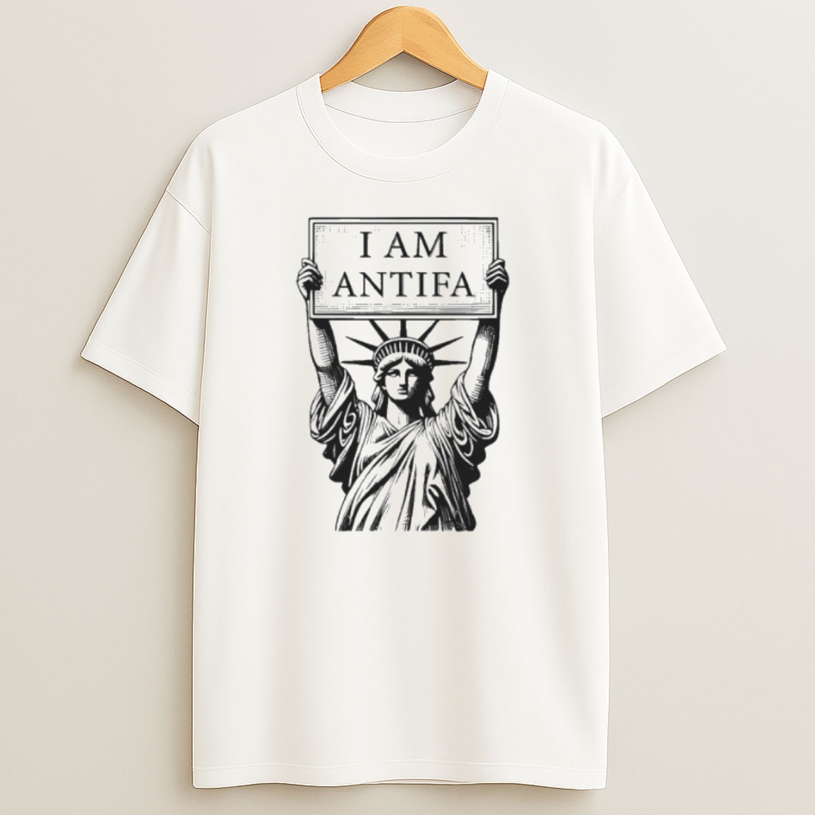 Premium Statue Of Liberty I Am Antifa Sweatshirt Tee