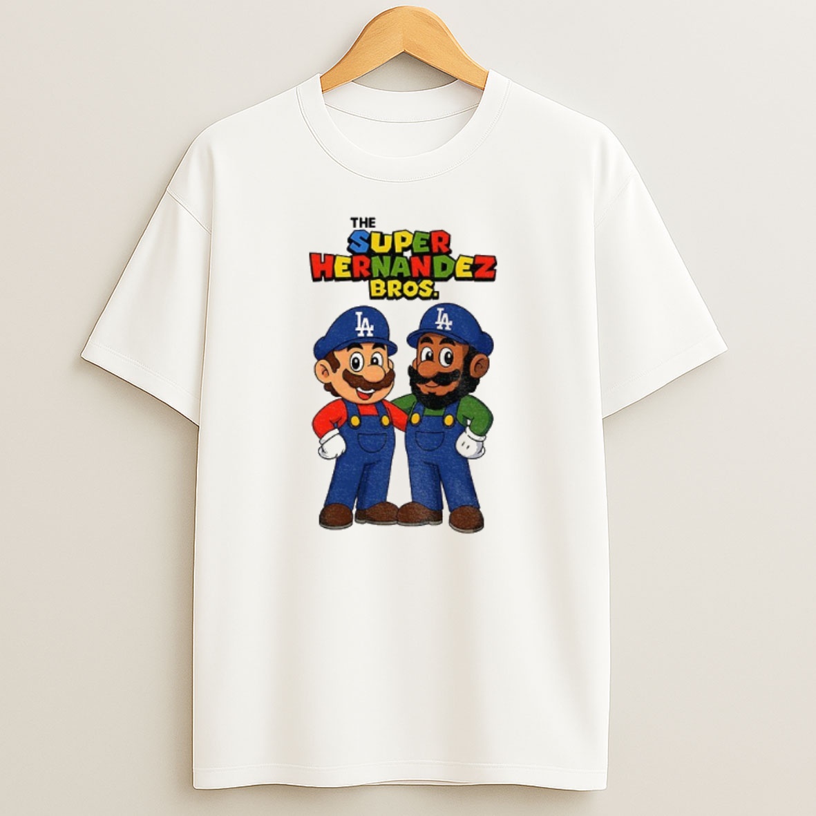Premium Super Mario The Super Hernandez Bros Los Angeles Dodgers Mlb Baseball Sweatshirt Tee