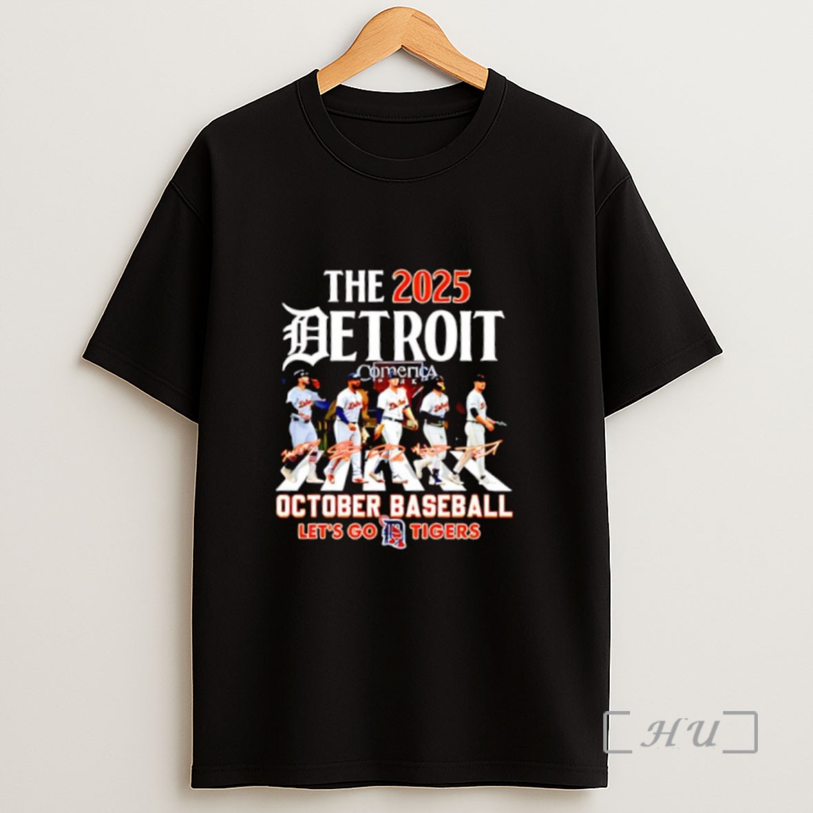 Premium The 2025 Detroit October Baseball Lets Go Tigers Abbey Road Signatures Sweatshirt Tee Shirt