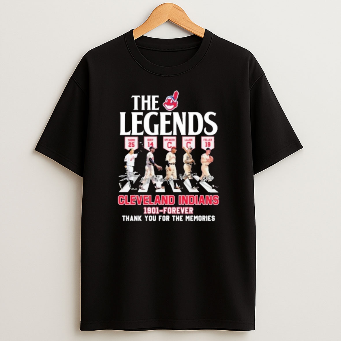 Premium The Legends Cleveland Indians 1901 Forever Abbey Road Sweatshirt Tee