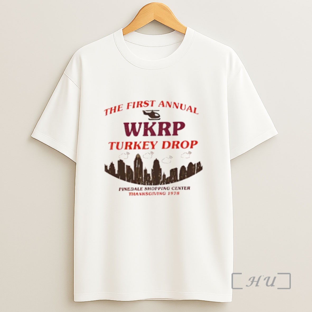 Premium The First Annual Wkrp Turkey Drop Pinedale Shopping Center Thanksgiving 1978 Sweatshirt Tee Shirt