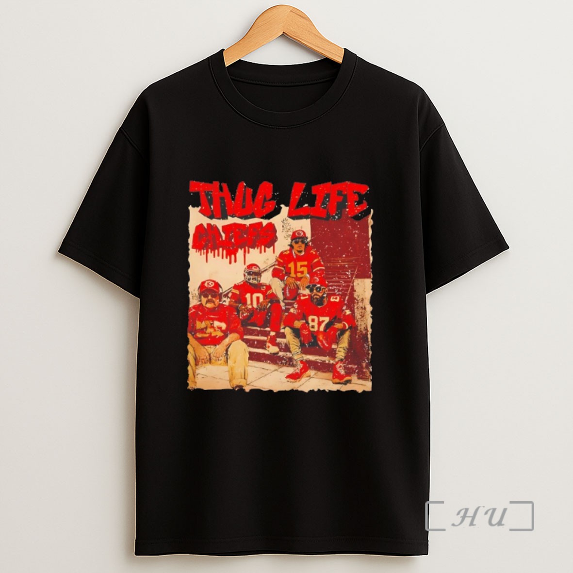 Premium Thug Life Kansas City Chiefs Sweatshirt Tee Shirt