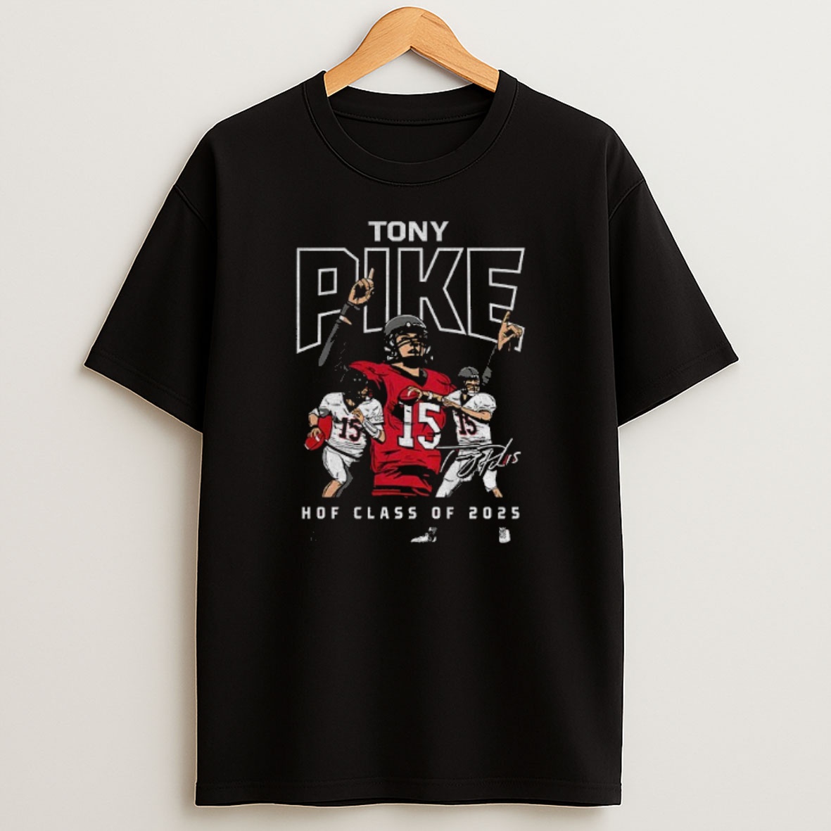 Premium Tony Pike Cincinnati Bearcats Hof Class Of 2025 Hall Of Fame Signature Sweatshirt Tee