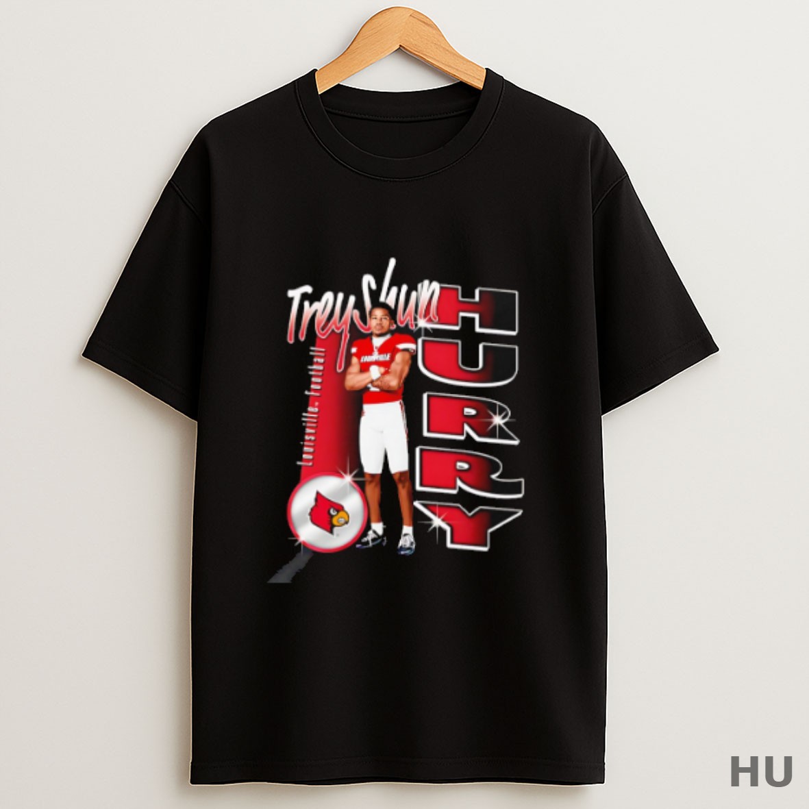 Premium Treyshun Hurry Louisville Cardinals Portrait T Shirt Sweatshirt Tee