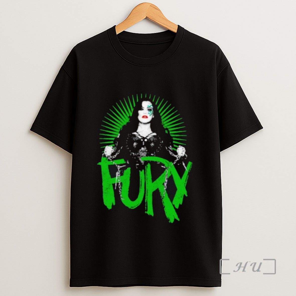 Premium Women Of Wrestling Fury Face Sweatshirt Tee Shirt