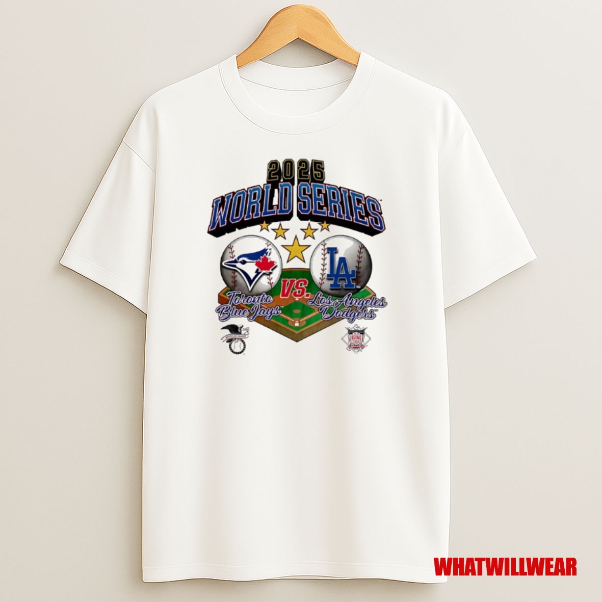 Premium World Series 2025 Toronto Blue Jays Vs Los Angeles Dodgers Baseball Stadium Sweatshirt Tee