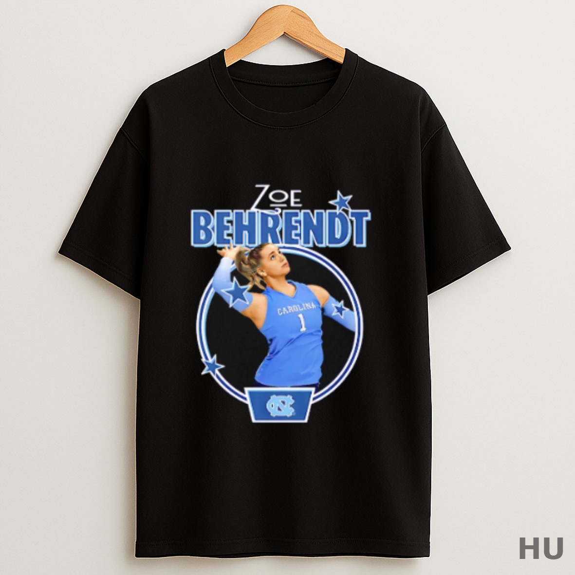 Premium Zoe Behrendt Unc Volleyball Portrait T Shirt Sweatshirt Tee