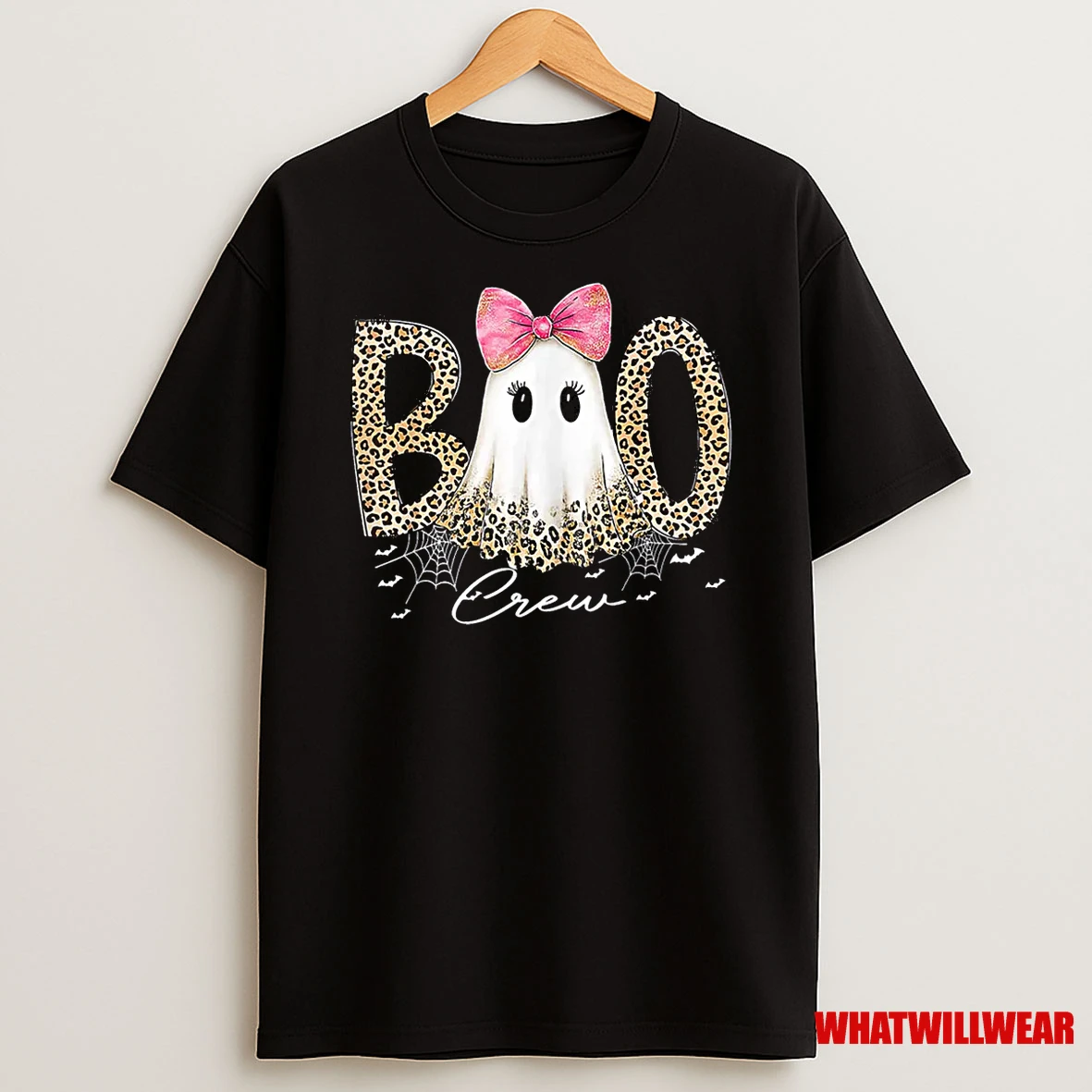 Preppy Leopard Boo Boo Crew Ghost Halloween Shirts