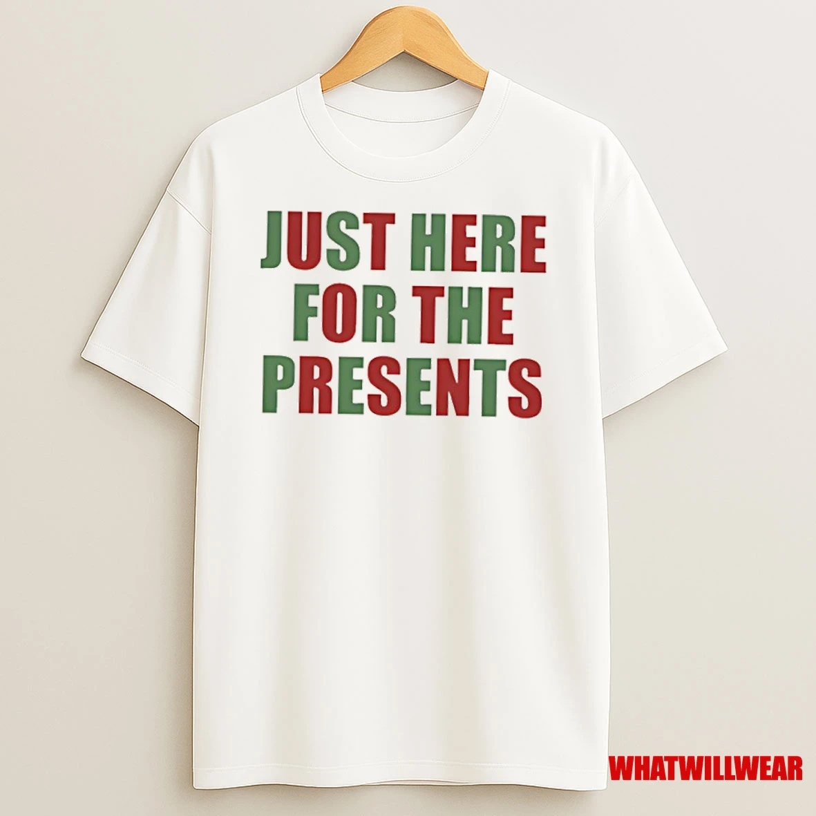 Presents Over Boobs Just Here For The Presents Shirts