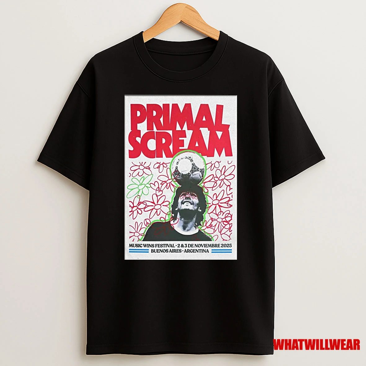 Primal Scream November 2 3 2025 Music Wins Festival Buenos Aires Argentina Shirts