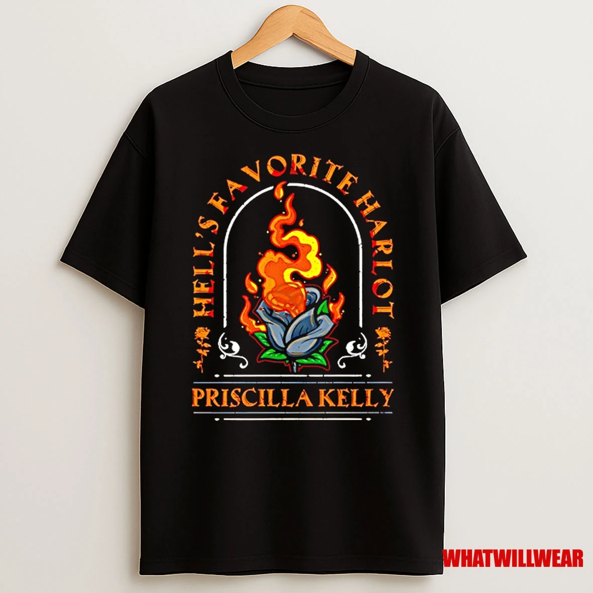 Priscilla Kelly Hells Favorite Harlot Wwe Shirts