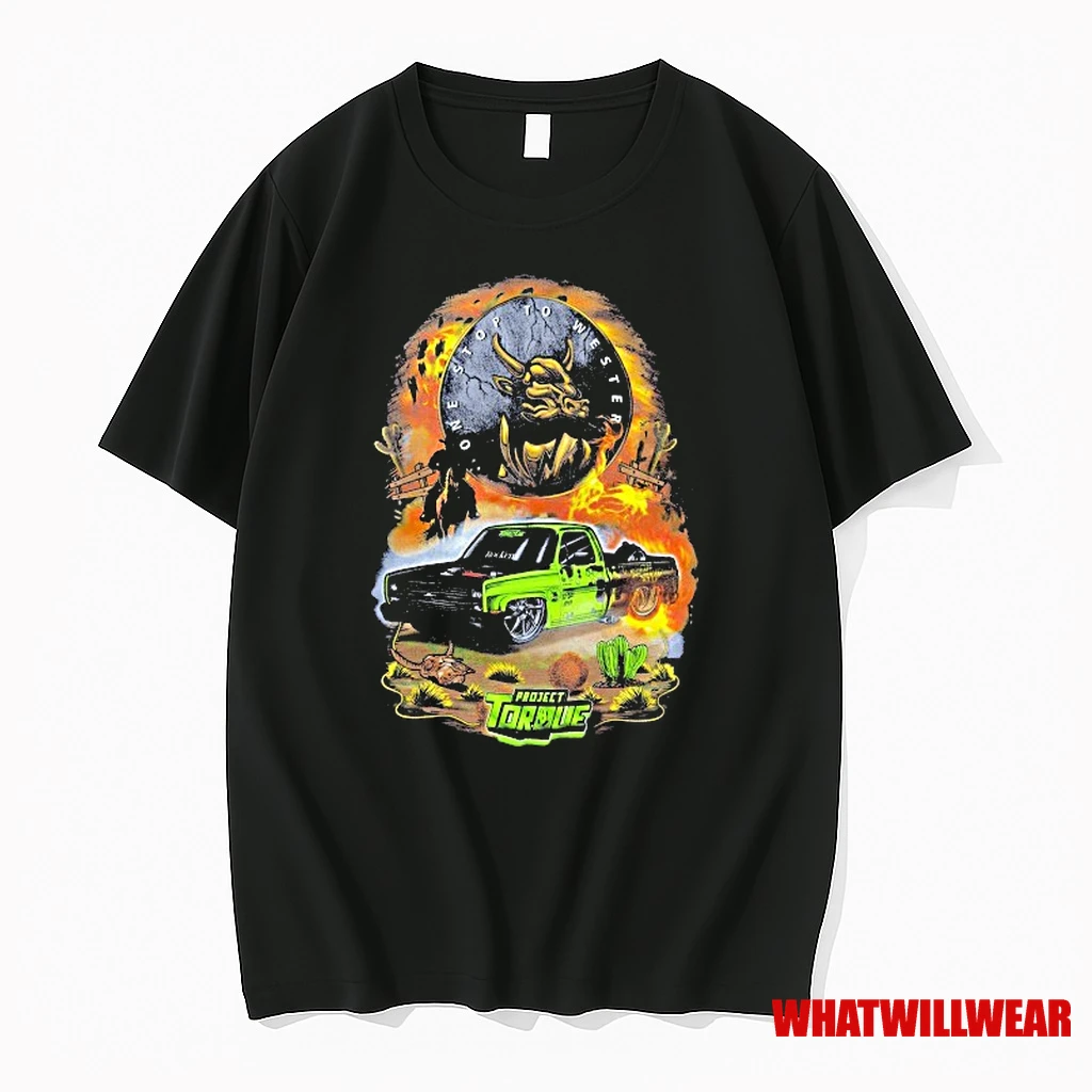 Project Torque Machine Western Burnout Shirts