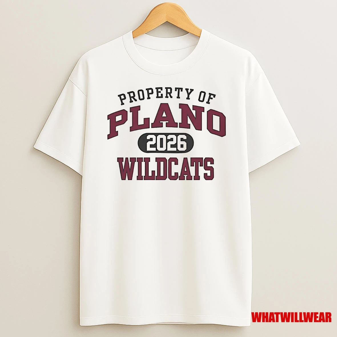 Property Of 2026 Plano Wildcats Shirts