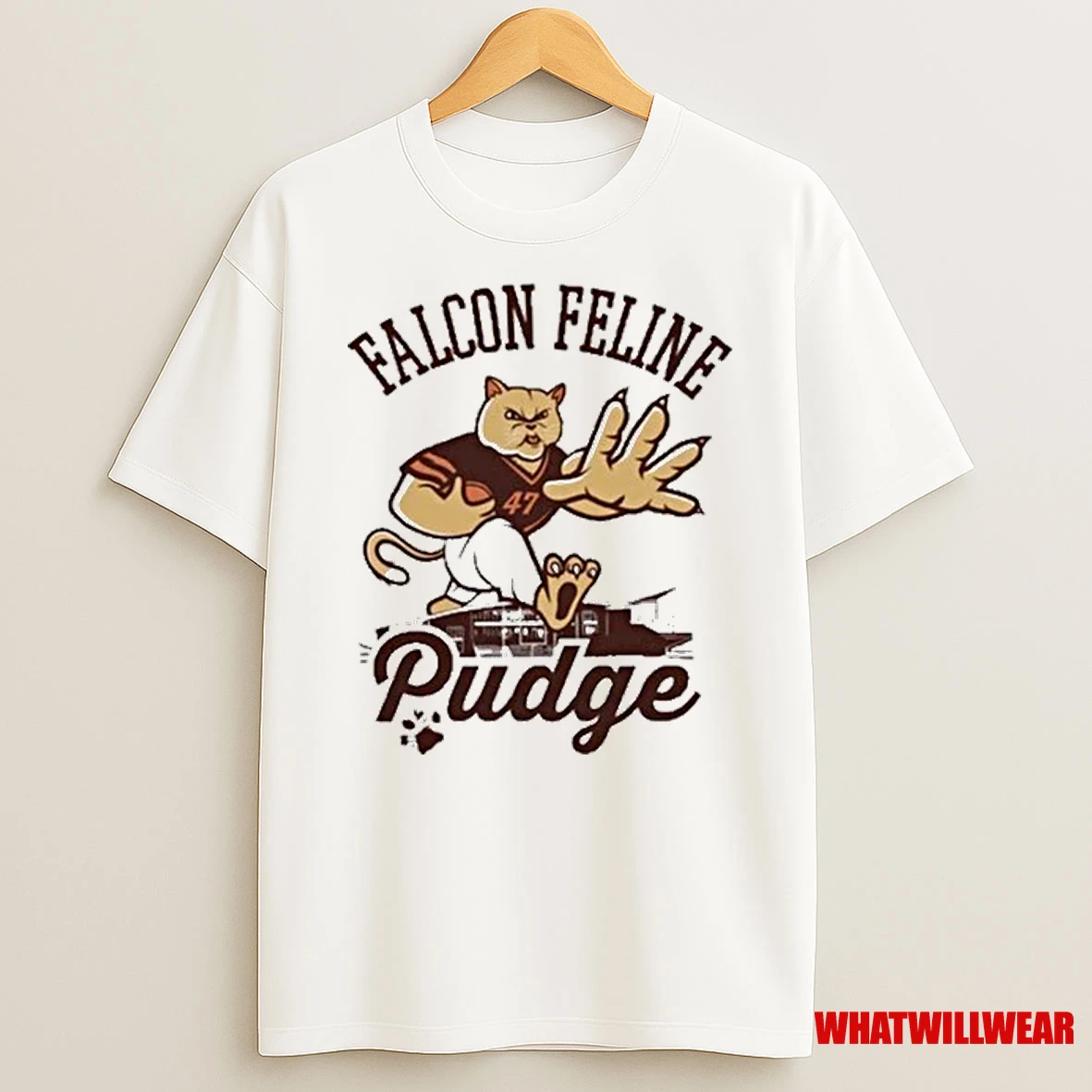 Pudge The Cat Falcon Feline 2025 Shirts