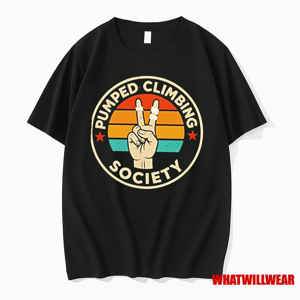 Pumped Climbing Society Peace Vintage Shirts