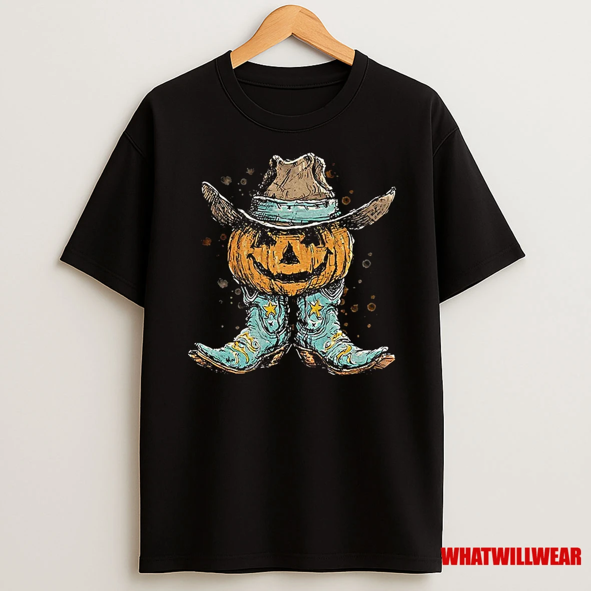 Pumpkin Boots Western Fall Fall Western Girl Halloween Shirts