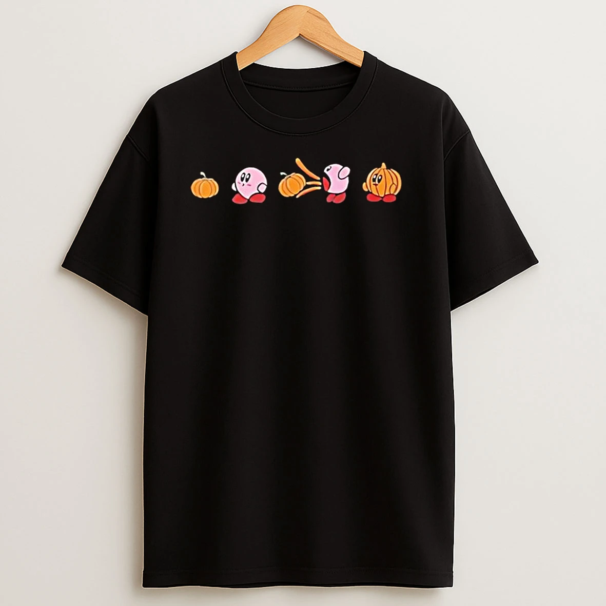 Pumpkin Kirby Halloween Graphic T Shirts