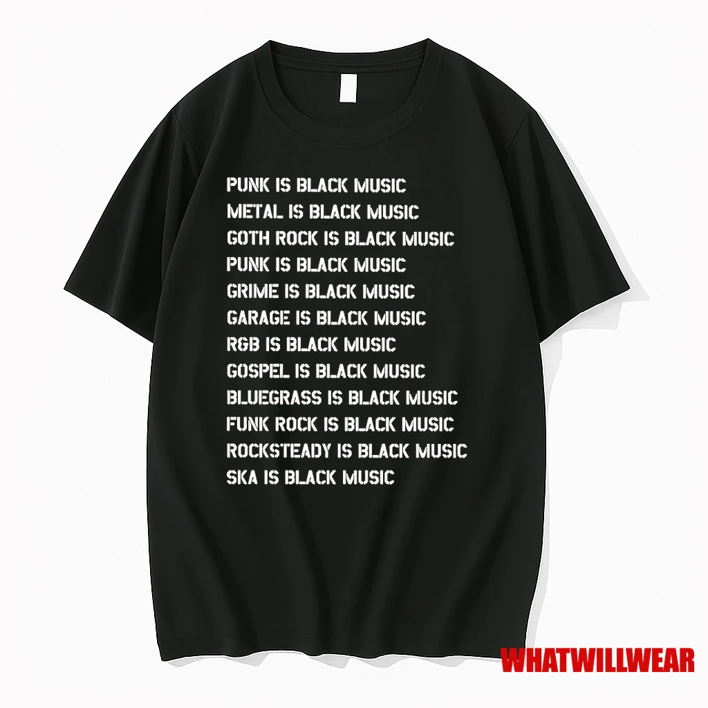 Punk Is Black Music Metal Is Black Music Shirts