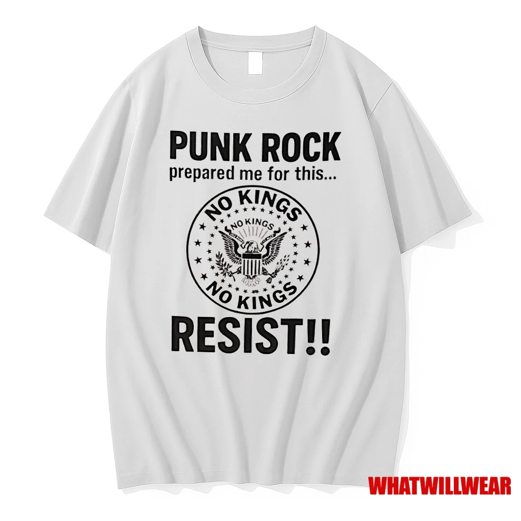 Punk Rock Prepared Me For This Resist No Kings Logo Shirts