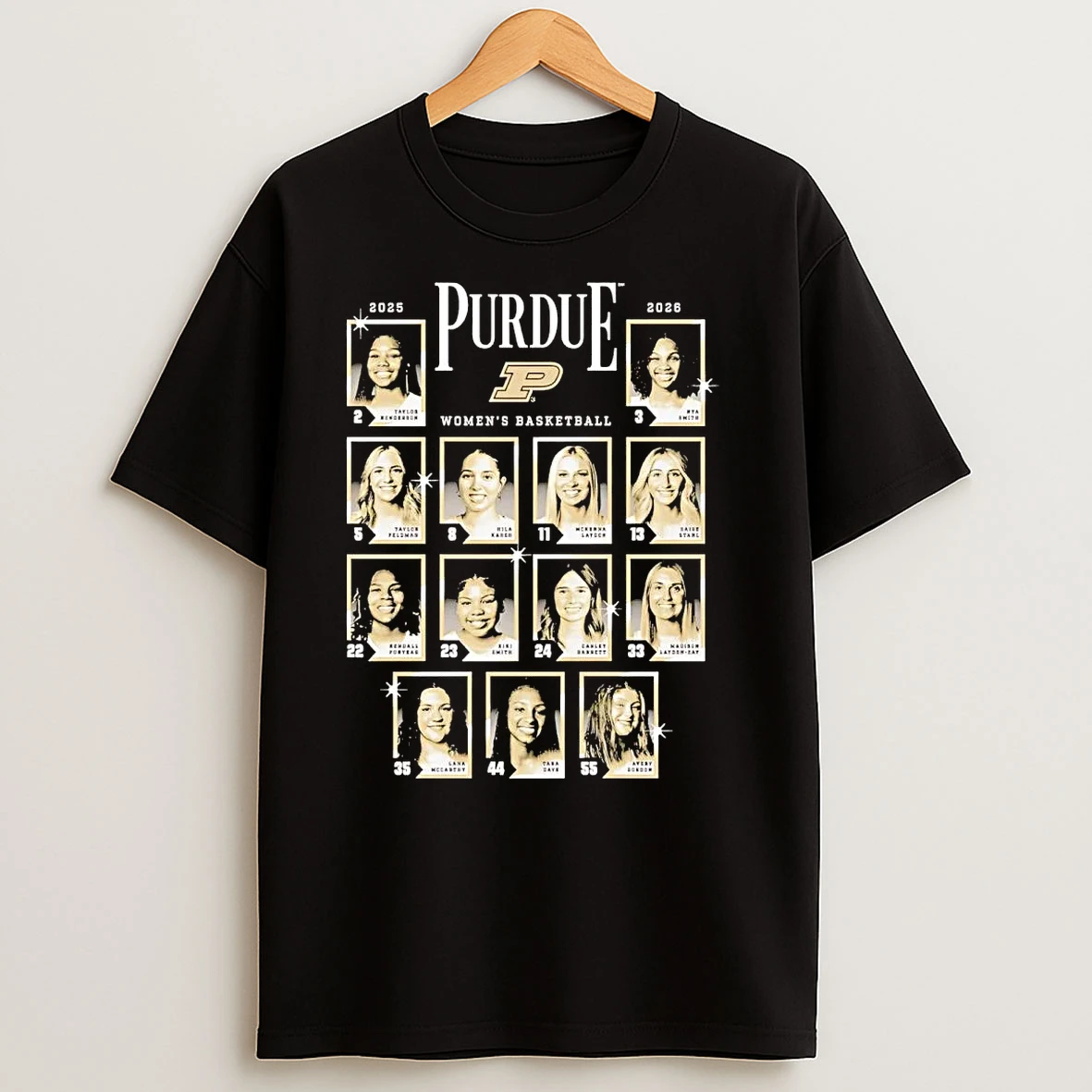 Purdue Boilermakers Womens Basketball Team 2026 T Shirts